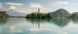 Assumption Maria Church on island on Lake Bled, Slovenia