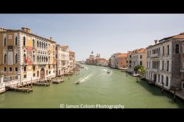 Quiet Grand Canal in Venice during Covid 19, Italy