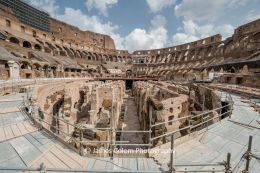 Inside the Colosseum in Rome