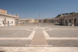 Empty Saint Peter's Square, Vatican City during Covid 19