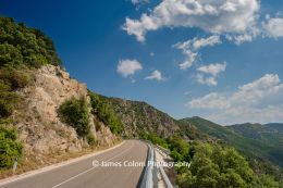 Bends on SS125 Road near Gorropu Canyon, Sardinia