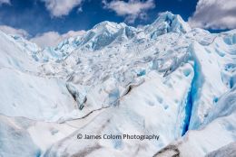 Peaks of the Glaciar Perito Moreno, near El Calafate, Argentina