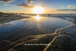 Pacific Ocean Waves at Sunset, Tamarindo Beach, Costa Rica