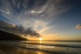 Sunset at Beau Vallon Beach, Seychelles