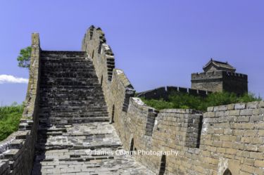 Stairs on The Great Wall of China near Jinshanling, China