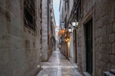 Empty streets in Dubrovnik Old Town during Covid 19, Croatia
