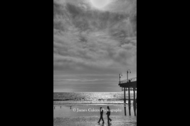 Walkers at Santa Monica Pier