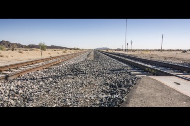 Track tracks in the Southern California Desert