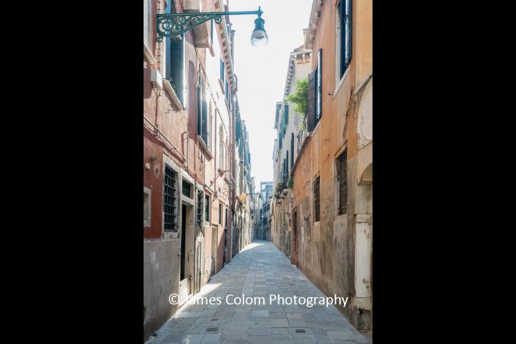 Empty streets in Venice, Italy during Covid 19
