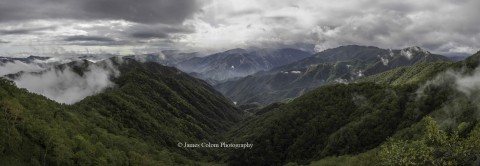 Mountain view panorama, Nikko, Japan