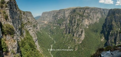 View from Oxya Viewpoint of Vikos Gorge, Pindus Mountains, Greece