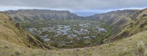 Rano Kau Crater Lake, Easter Island